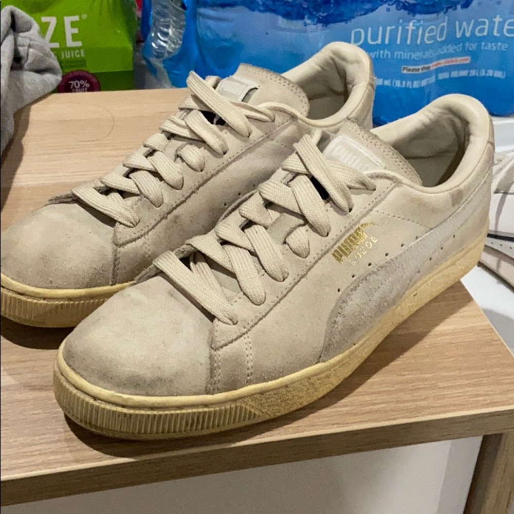 Cream Puma Suede